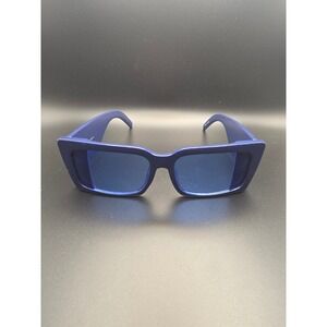 Rectangular Sunglasses Unisex Blue, Red White and Blue stripe Excellent 57318G